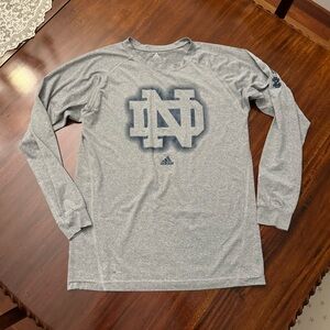 ☘️Adidas Notre Dame Climalite long-sleeved shirt